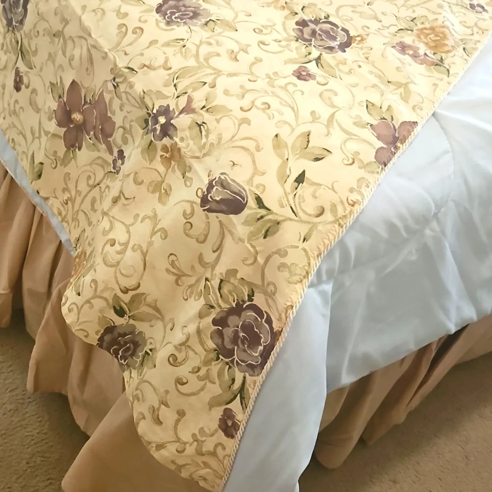 Floral Valance SET of One Window 2 Pieces Included 40x24x36
